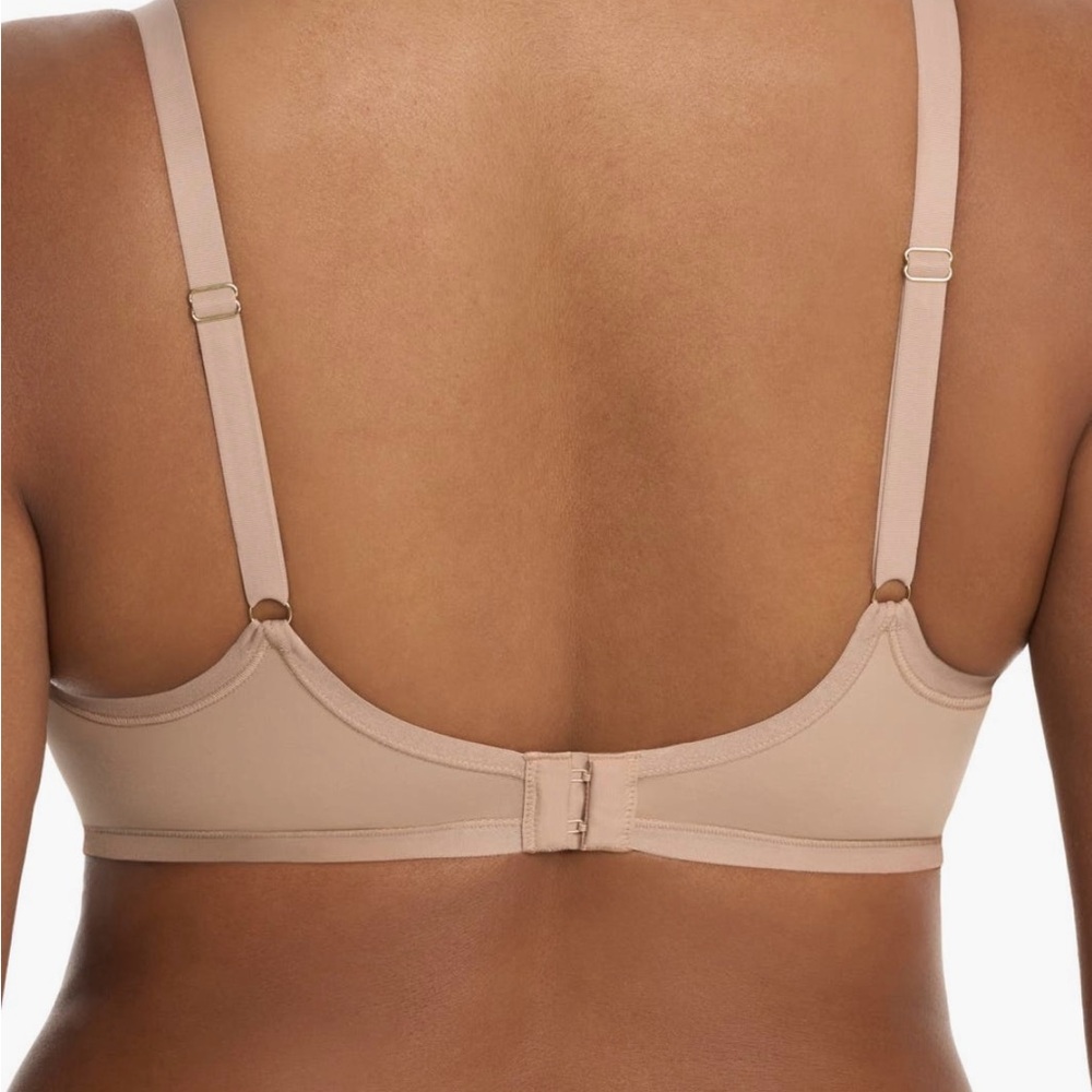 NWT - Natori Refined Underwire Contour - Lace Trimmed Bra Beige 36 DDD - Picture 2 of 6